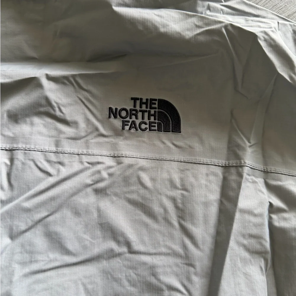 The North Face Light Gray Windbreaker Jacket